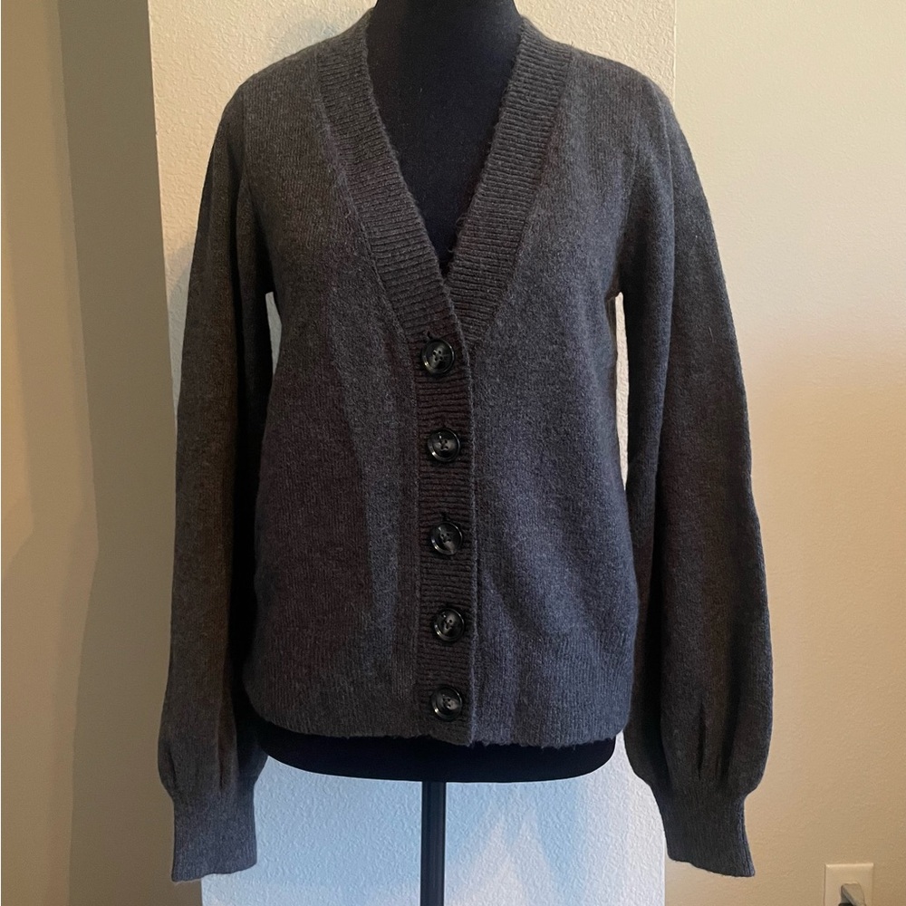 Sanctuary Charcoal Button-Up Cardigan